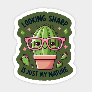 Nerdy Cactus Conundrum Sticker